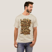 T-shirt Citation de café Graffiti (Devant entier)
