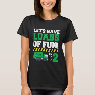 T-shirt Citation De Camion Enfants Garbage Pour Un Anniver