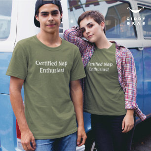 T-shirt Citation de caractère amusant Enthousiaste de la s