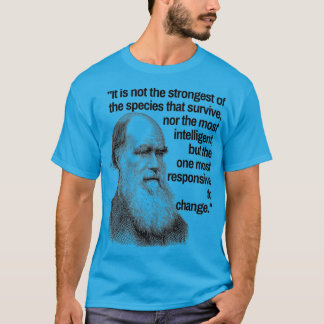 T-shirt Citation de Charles Darwin Evolution Pro Science