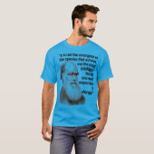 T-shirt Citation de Charles Darwin Evolution Pro Science (Devant entier)