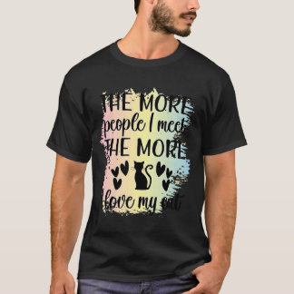 T-shirt citation de chat femmes hommes citation motivante