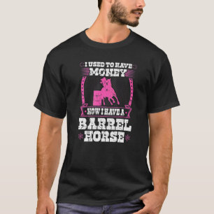 T-shirt Citation de cheval de rodéo de course de baril Cow