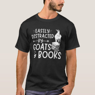 T-shirt Citation De Chèvre Facilement Distrait Par Les Chè