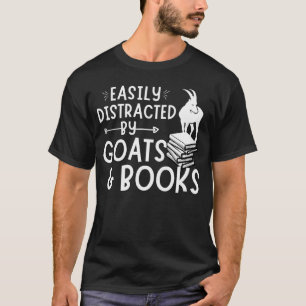 T-shirt Citation De Chèvre Facilement Distrait Par Les Chè