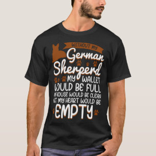 T-shirt citation de chien d'amour de Berger Allemand