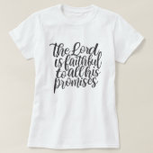 T-shirt Citation de Christian Bible Verse main Lettré (Design devant)