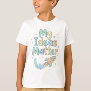 T-shirt Citation de confiance pour enfants heureux Mes idé