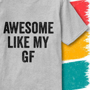 T-shirt Citation de couple de petite amie drôle Incroyable