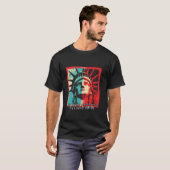 T-shirt Citation de courage d'immigrant avec accent étrang (Devant entier)