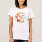 T-shirt Citation de couronne d'automne (Devant)