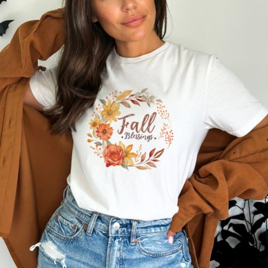 T-shirt Citation de couronne d'automne