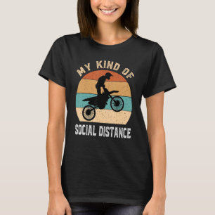 T-shirt Citation de course de moto cross vintage moto