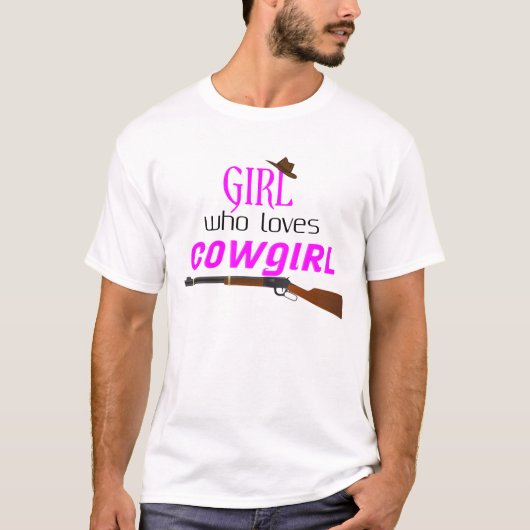T-shirt Citation de cow-girl amusante (Devant)