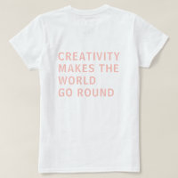 Citation de créativité Typographie rose Retour Imp