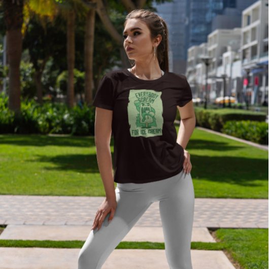 T-shirt Citation de crème glacée effrayante