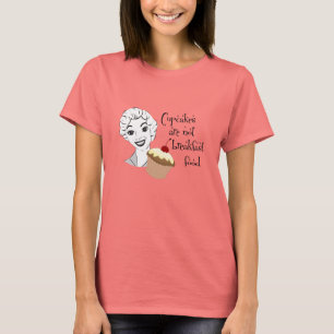 T-shirt Citation de Cupcake amusante
