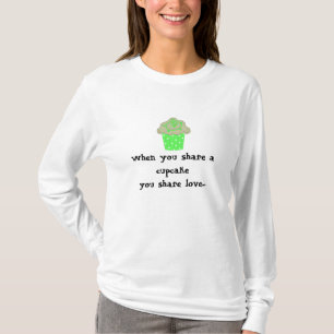 T-shirt Citation de Cupcake Mignonne