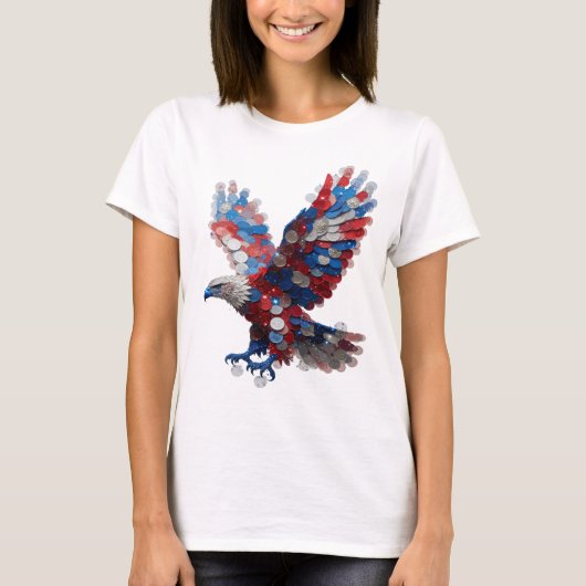 T-shirt Citation de design Cool Silver EAGLE (Devant)