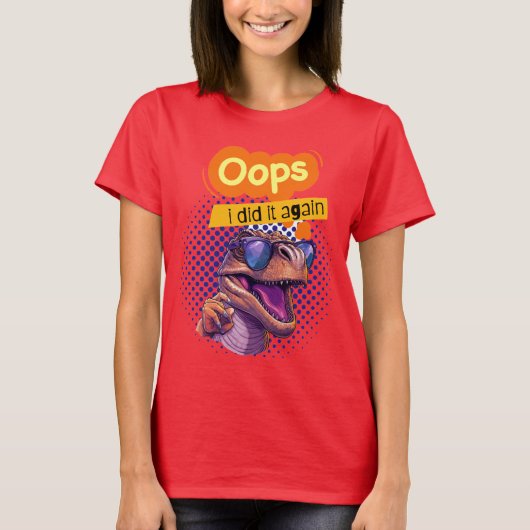 T-shirt citation de dinosaure (Devant)