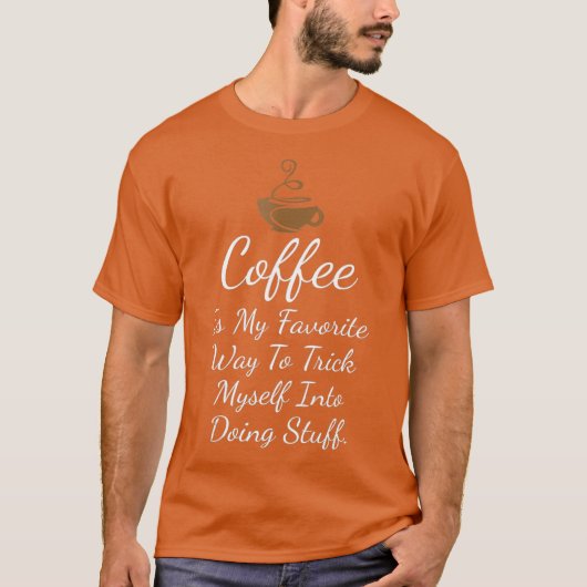T-shirt Citation de discours de café pour Snobs de café (Devant)