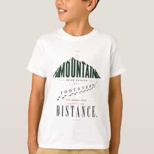 T-shirt Citation de distance de pas de montagne