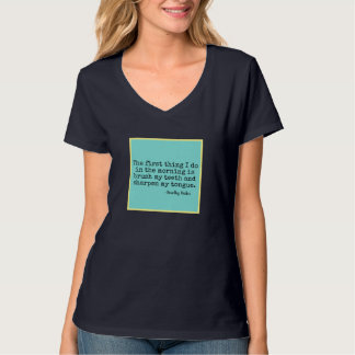 T-shirt Citation de Dorothy Parker de langue pointue