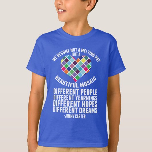 T-shirt Citation de Dreamers DACA par Jimmy Carter Kids (Devant)