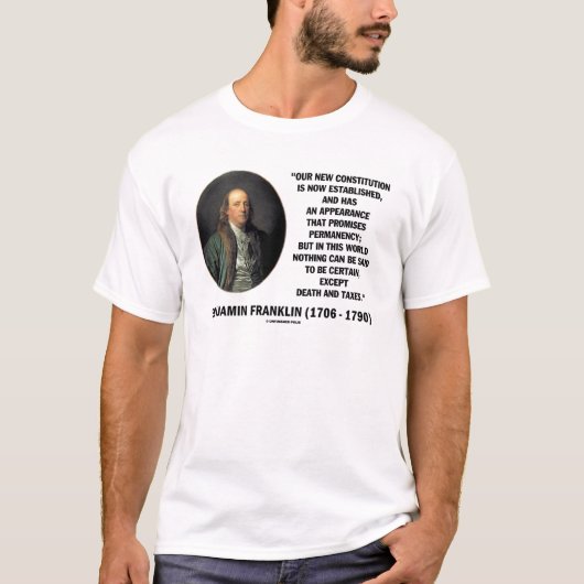 T-shirt Citation de droits de succession de Benjamin (Devant)