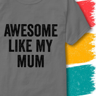 T-shirt Citation de Famille Drôle Vintage Génial Comme Ma