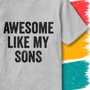 T-shirt Citation de Famille Drôle Vintage Génial Comme Mes