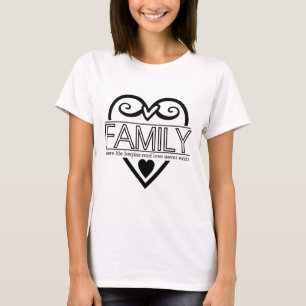 T-shirt Citation de famille - "Où commence la vie et n'aim