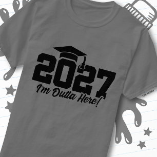 T-shirt Citation de fin d'études : Parti d'ici Promotion 2
