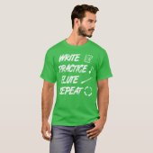 T-shirt Citation de flûte vintage (Devant entier)