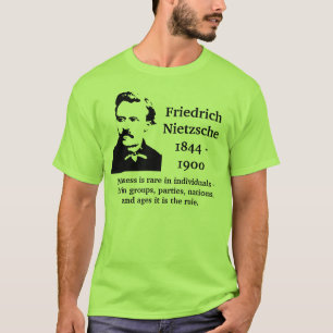 T-shirt Citation de folie de Nietzsche