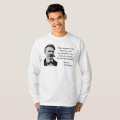T-shirt Citation de Friedrich Nietzsche Troll (Devant entier)