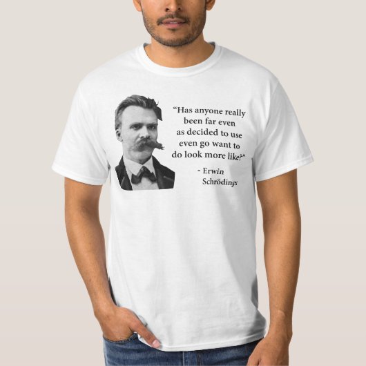 T-shirt Citation de Friedrich Nietzsche Troll (Devant)