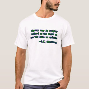 T-shirt Citation de G.K. Chesterton sur le fanatisme