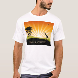 T-shirt Citation de Gandhi