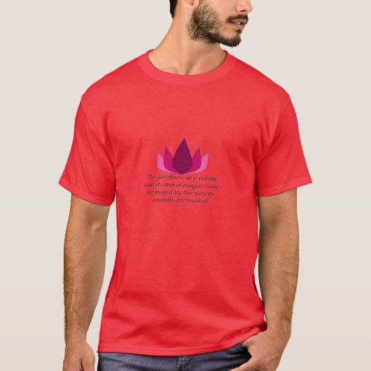 T-shirt Citation de Gandhi (Devant)