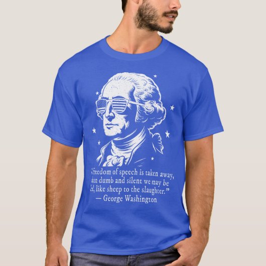 T-shirt Citation de George Washington pour la liberté d'ex (Devant)