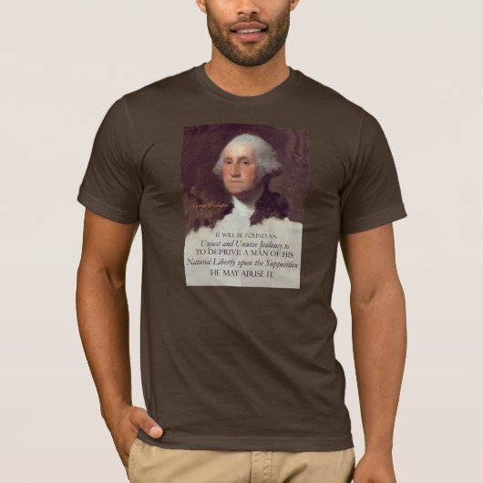 T-shirt Citation de George Washington sur la liberté (Devant)