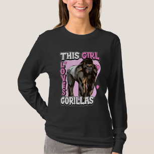 T-shirt Citation De Gorilla Enfants Apes Cette Fille Aime