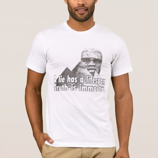 T-shirt Citation de grandeur afrocentrique (Devant)
