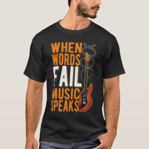 T-shirt Citation de guitare Guitariste Inspiration de musi