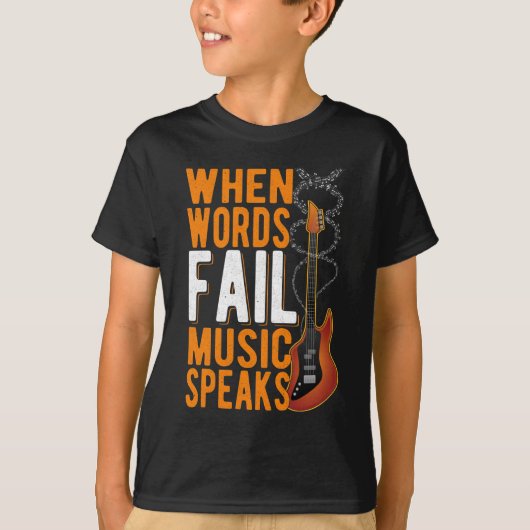 T-shirt Citation de guitare Guitariste Inspiration de musi (Devant)