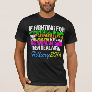 T-shirt Citation de Hillary de carte de femme pro