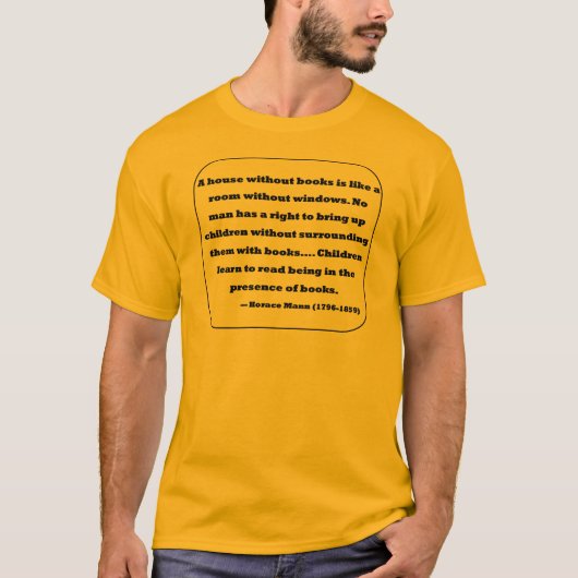 T-shirt Citation de Horace Mann (Devant)