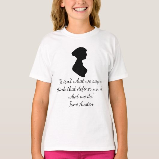 T-shirt citation de Jane Austen (Devant)