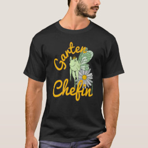 T-shirt Citation de jardin Chef de jardin lutin grenouille